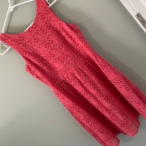 The Limited, coral lace dress, size 4